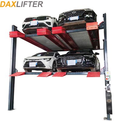 מתקן חניה הידראולי ל-6 מכוניות